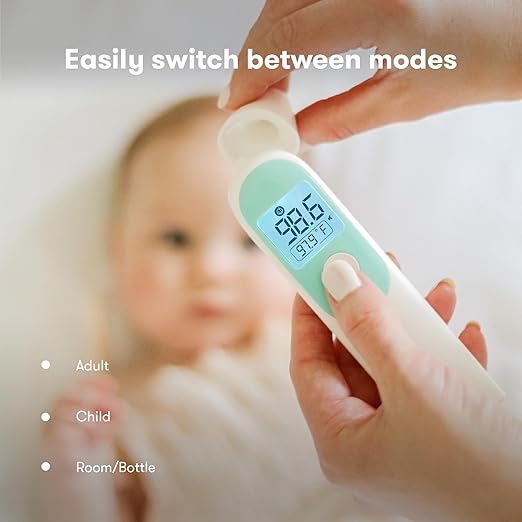 Frida Baby Thermometer, 3-in-1 Infrared Thermometer for Ear, Forehead & Touchless, Fever Thermometer for Baby, Infants, Toddlers, Kids & Adults-CubbioJoy
