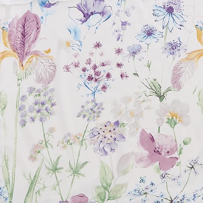 Brandream Gilrs Floral Bedding Boho Baby Bedding Watercolor Farmhouse Nursery Crib Blanket Set 3 Piece, Fitted Sheet, Skirt-CubbioJoy