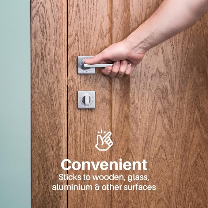 Inaya Child Proof Door Lever Lock, Baby Proofing Door Handle Lock, Minimalist Design, 3M Adhesive & No DrillingNeed, Child Safety Door Handle Locks (2 Pack)-CubbioJoy