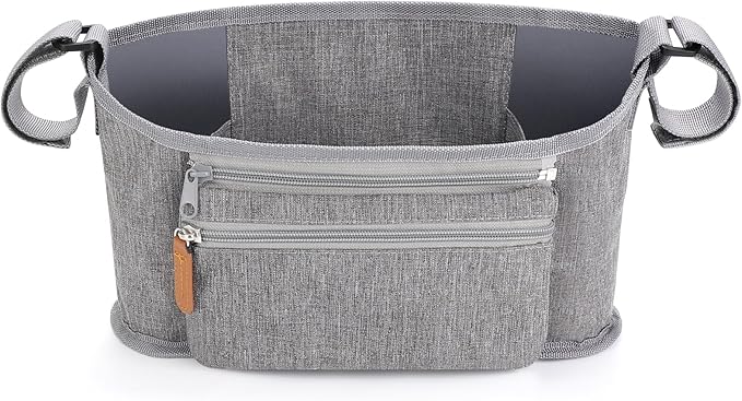 Accmor Universal Stroller Organizer with Detachable Phone Bag, Stroller Bag Caddy Organizer Stroller Accessories for Uppababy, Baby Jogger, Nuna, Doona, Britax Strollers-CubbioJoy