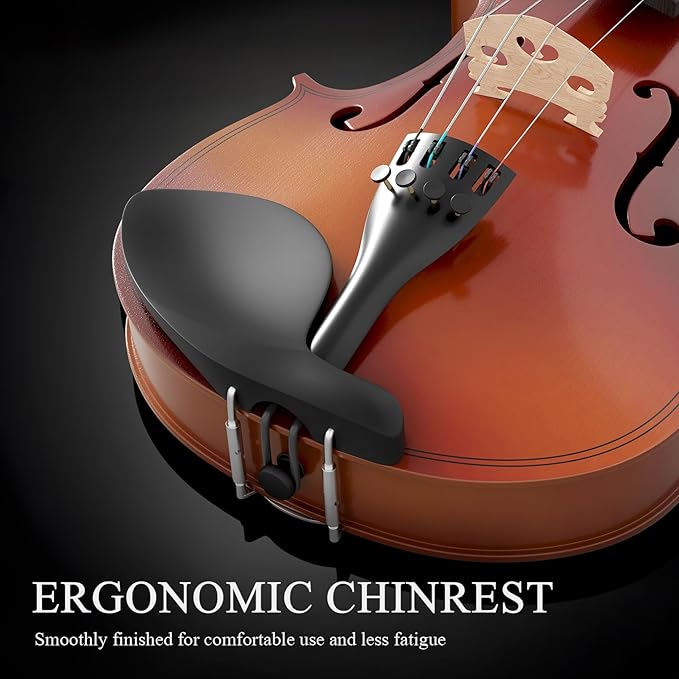 4/4 Beginner Violin Kit for Adults, Complete Full Size Violin Set with Portable Case, Bow, Rosin, Natural-CubbioJoy