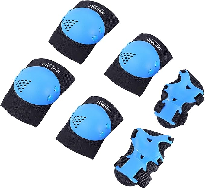 BOSONER Kids/Youth Knee Pad Elbow Pads for Roller Skates Cycling BMX Bike Skateboard Inline Rollerblading, Skating Skatings Scooter Riding Sports-CubbioJoy