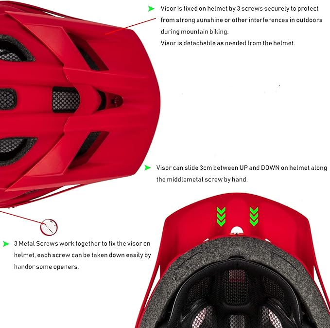 Kids Bike Helmet, SIFVO Kids Helmet 8+ Boys and Girls Bike Helmet with Cool Visor, Bike Helmets for Kids, Youth Bike Helmet Kids Mountain Bike Helmet Lightweight and Sturdy【55-58cm】-CubbioJoy