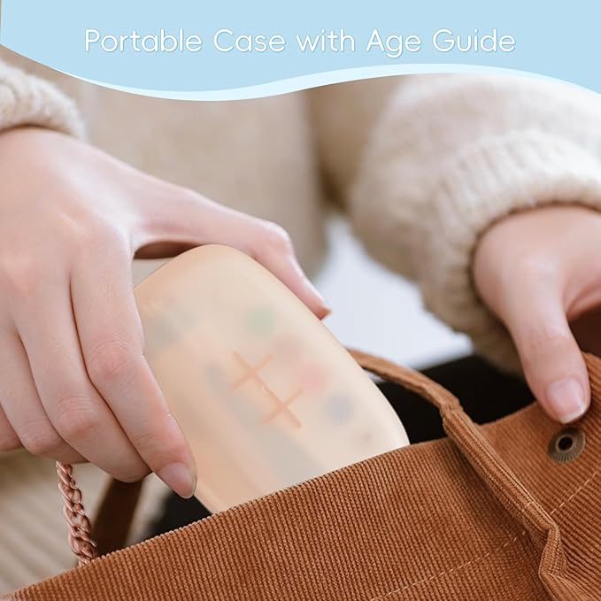 Baby Nail Trimmer Electric, 15 in 1 Baby Nail Clippers for Gentle Nail Care, Rechargeable Baby Nail File Electric with Light &15 Grinding Pads for Infant Toddler, Blue-CubbioJoy