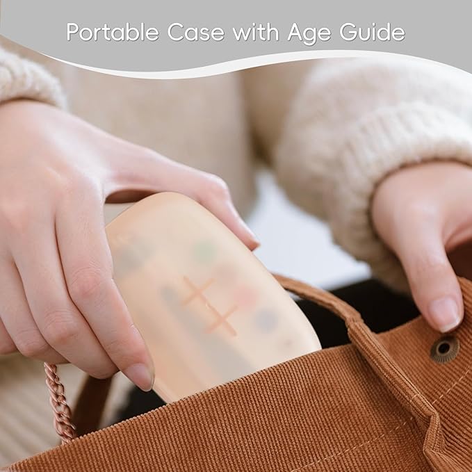 Baby Nail Trimmer Electric, 15 in 1 Baby Nail Clippers for Gentle Nail Care, Rechargeable Baby Nail File Electric with Light &15 Grinding Pads for Infant Toddler, Grey-CubbioJoy