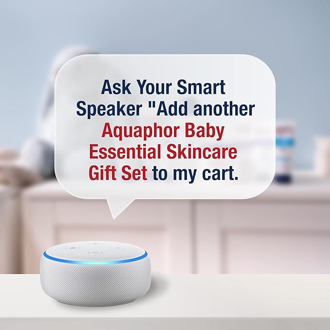 Aquaphor Baby Skin Care Essentials Gift Set with Baby Wash and Shampoo (16.9 Fl Oz) + Healing Ointment for Chapped Skin and Drool Rash (7Oz) + Diaper Rash Cream (3.5Oz), Hypoallergenic-CubbioJoy