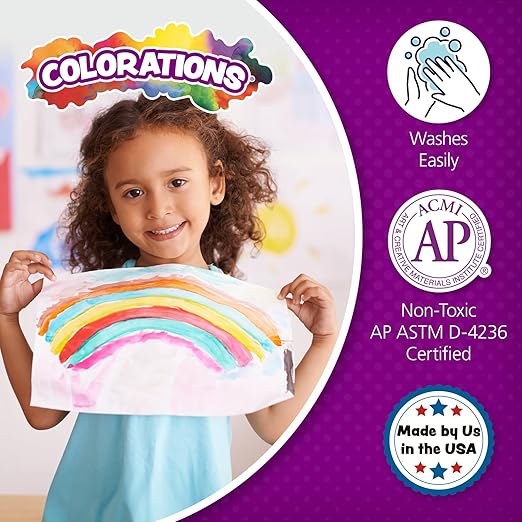 Colorations Paraben-Free Simply Tempera Paint for Kids - Set of 11 Gallons, Vibrant Poster and Classroom Paint, Made in United States, Non-Toxic, Arts and Crafts Supplies-CubbioJoy