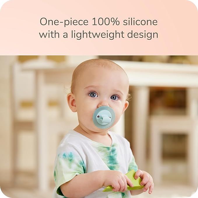 NUK Comfy Duet 100% Silicone Soother 2-in-1 Pacifier and Teether-CubbioJoy