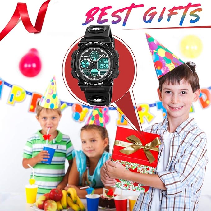 ATIMO LED Multi Function Waterproof Watch for Kids - Kids Gifts-CubbioJoy
