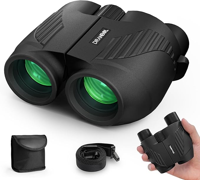 20X25 Small Binoculars for Adults and Kids, Large Eyepiece Binoculars for Bird Watching Easy Focus, Pocket High Powered Opera Glasses for Concert, Cruise Ship, Travel Must Have-CubbioJoy