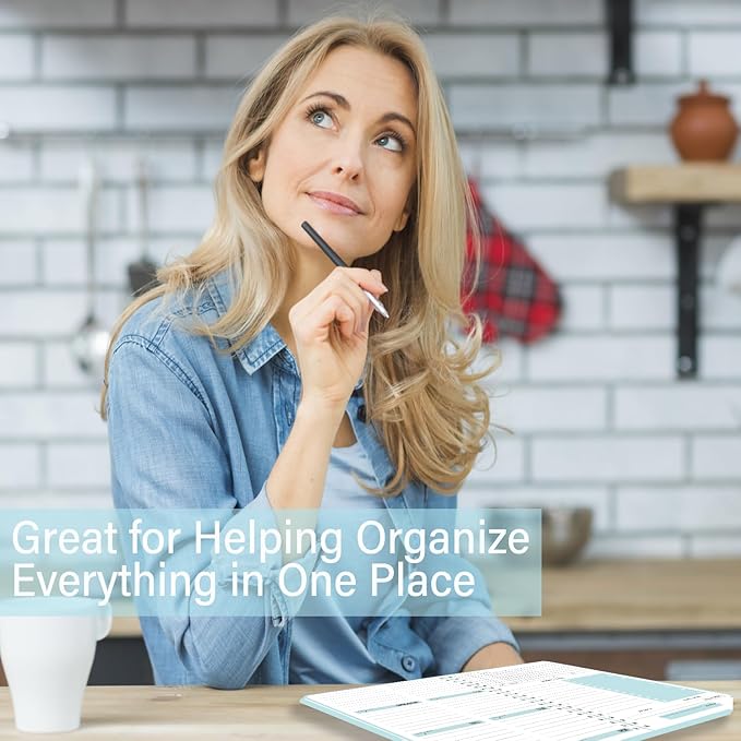 Undated Weekly Planner, Weekly To Do List Notebook with Goal & Habit Tracker Organizer, A5 5.7" x 8.0" Weekly Planner Notebook with Spiral Binding for Men or Women-CubbioJoy