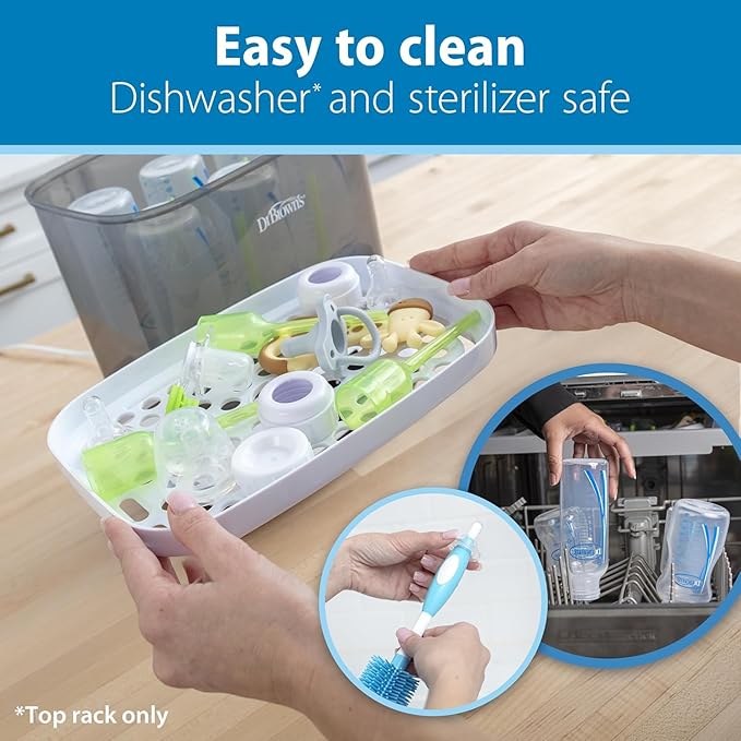 Dr. Brown’s Natural Flow Level 2 Narrow Baby Bottle Silicone Nipple, Medium Flow, 3m+, 100% Silicone Bottle Nipple, 6 Count-CubbioJoy