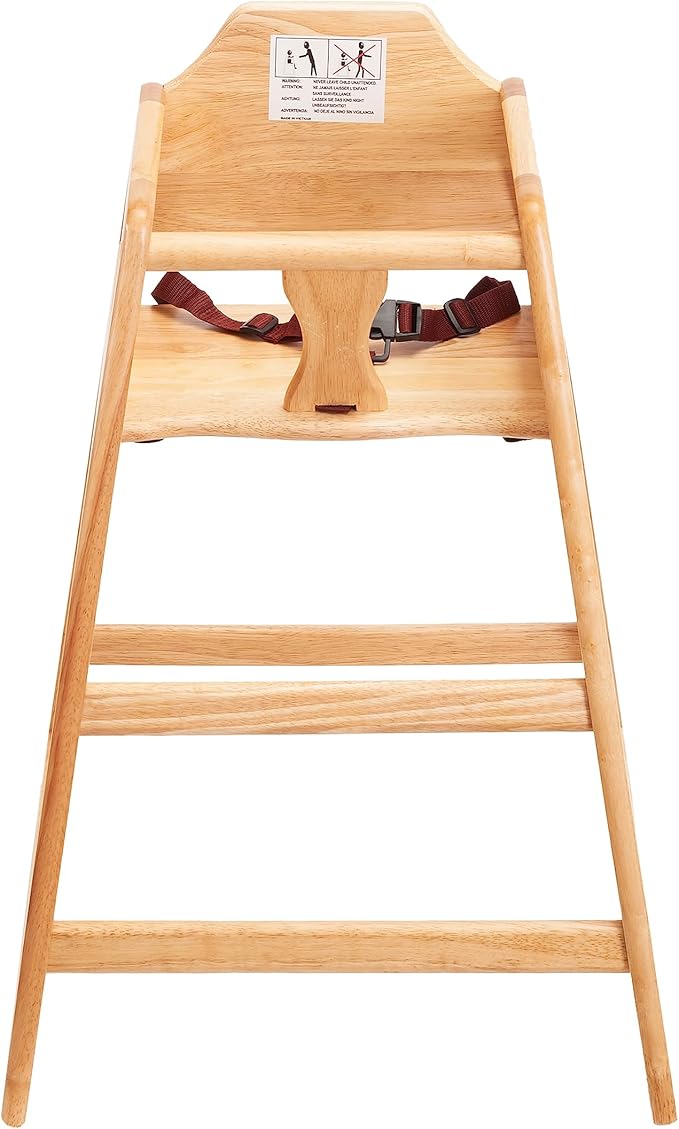 Baby Highchairs, Durable Dining Feeding Chair with Steps, High Chairs for Babies and Toddlers, Seating Ready-to-Assemble Restaurant Wood High Chair, Wooden High Chair (Highchair/Booster/Chair)-CubbioJoy