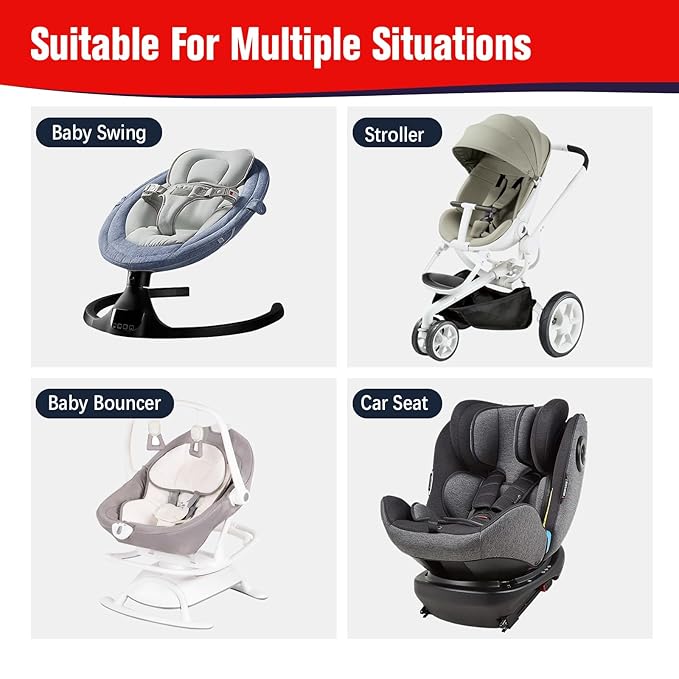 KAKIBLIN Baby Travel Pillow for Head and Neck, Upgraded Baby Support Pillow, Baby Neck Pillows for Car Seat,Pushchair,Travel,(Cross)-CubbioJoy