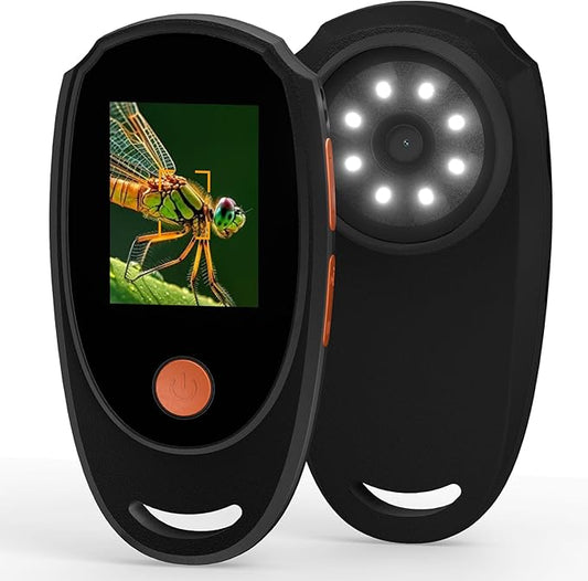 Digital Microscope for Kids, Handheld Microscope with 2.0" IPS Screen,500X,8 Adjustable LEDs,Digital Magnifying Glass for Insect Plant Leaf Observation,Magnifying Glass for Coins Small Fonts-CubbioJoy