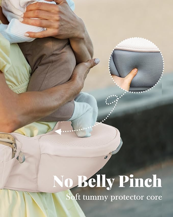 Baby Carrier Newborn to Toddler, 6-in-1 Baby Carrier, Adjustable Detachable Infant Baby Hip Seat Carrier for 7-50lbs-CubbioJoy