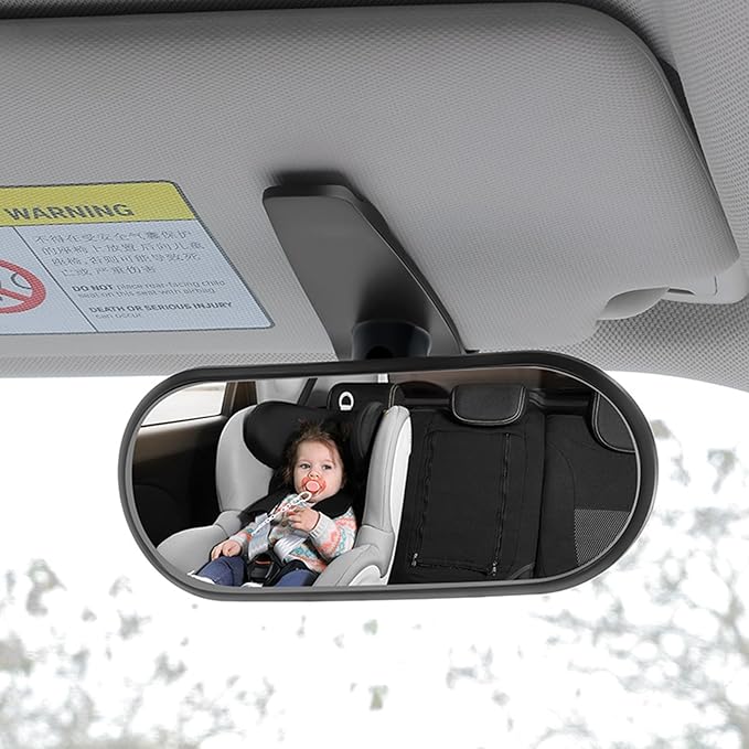 Car Rearview Mirror Rear View Mirrors for Baby 360 Adjustable Automotive Interior Mirrors Cars Mirror Rear Facing Kids Observing (Clip Base)-CubbioJoy