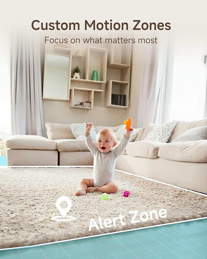 ARENTI WiFi Baby Monitor, 5-inch Wireless Display, 1080p PTZ Camera, Free Smartphone App, Encrypted Connection, Lullaby, Super Night Vision, Auto Tracking, Temp Sensor, Support Local Storage(B2 Kit)-CubbioJoy