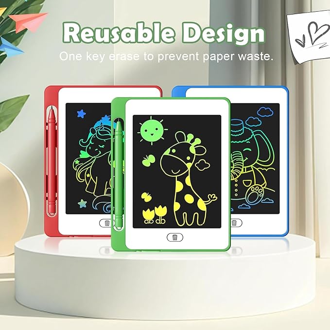 16 Pack LCD Writing Tablet for Kids, 6.5 Inch Colorful Doodle Board Drawing Tablet, Erasable Reusable Electronic Drawing Pads, Educational Learning Toys Birthday Gifts for Girls Boys Age 3 4 5 6 7 8-CubbioJoy