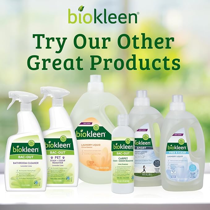 Biokleen Natural Laundry Detergent - 300 HE Loads - Liquid, Eco-Friendly, Plant-Based, No Artificial Fragrance, Colors or Preservatives, Lavender Lily, 150 Fl Oz-CubbioJoy