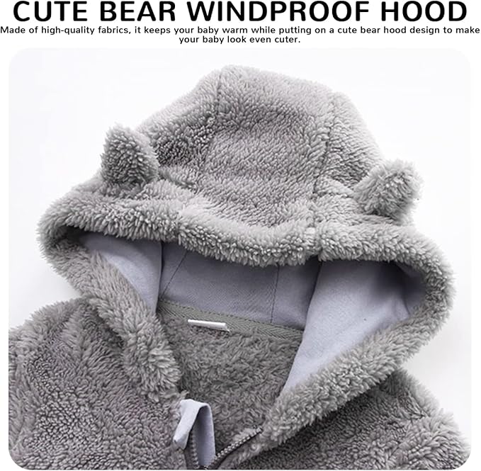 Baby Boy Girl Snowsuit Winter Warm Clothes Coat Infant Jumpsuit Toddler Outfit-CubbioJoy