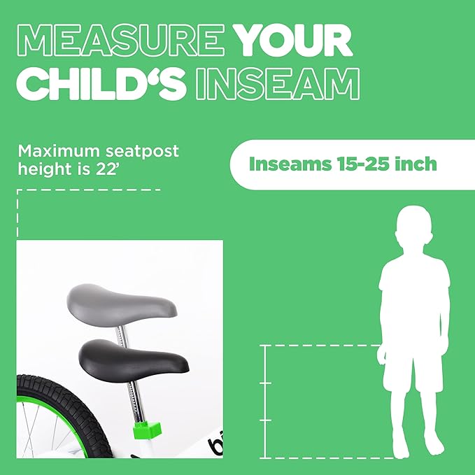 Balance Bike: for Big Kids Aged 4, 5, 6, 7, 8 and 9 Years Old - No Pedal Sport Training Bicycle | 16inch Wheel-CubbioJoy