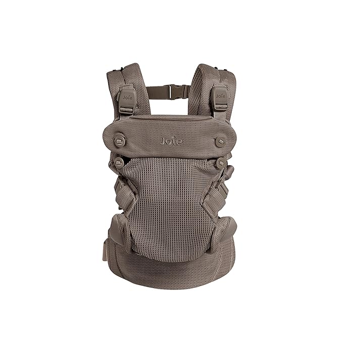 Joie Savvy Air 4-in-1 Mesh Baby Carrier – Breathable, Ergonomic Baby Carrier with 4 Carry Positions, Cooling Mesh Fabric, Padded Straps, and Lumbar Support (Bisque)-CubbioJoy