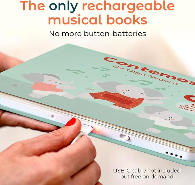 Cali's Books Spanish Count - Nursery Rhymes Sound Book for Babies and Toddlers 1-3, Baby Book with Songs for Kids, Educational Song Learning Toys, Libros en Espanol para ninos (Contemos)-CubbioJoy