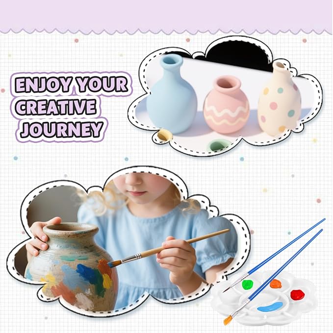 Air Dry Clay for Kids - Natural Modeling Pottery Clay for Wheel, 3.3lbs Kids Arts & Crafts Supplies-CubbioJoy