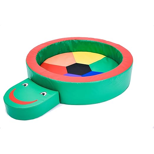 Children's Factory Turtle Hollow Play Yard, Soft Toddler Indoor Playground for Daycare, Preschool, 59" x 44" x 9.5"-CubbioJoy