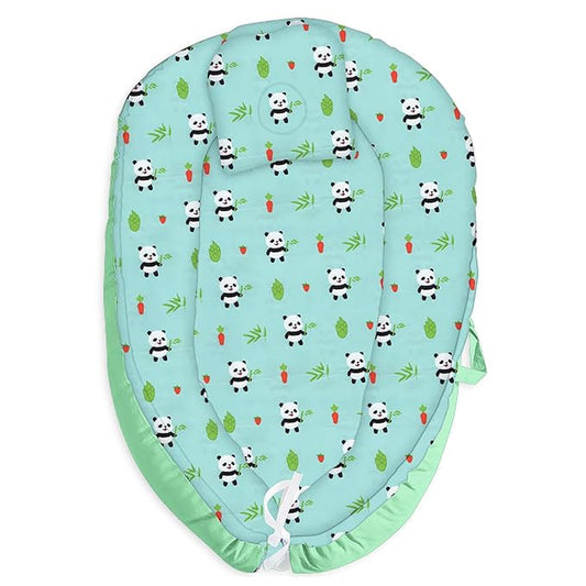 Baby Lounger for Newborn Cover - Newborn Lounger Cover for 0-12 Months, Breathable & Portable Infant Lounger Cover - Soft Baby Floor Seat Cover for Travel, Newborn Essentials - Baby Snuggle Panda-CubbioJoy