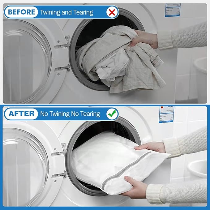 5Pcs Laundry Bags Mesh Wash Bags, Delicate Laundry Bags for Clothes, Hosiery, Underwear, Bed linen - 5 Size-CubbioJoy