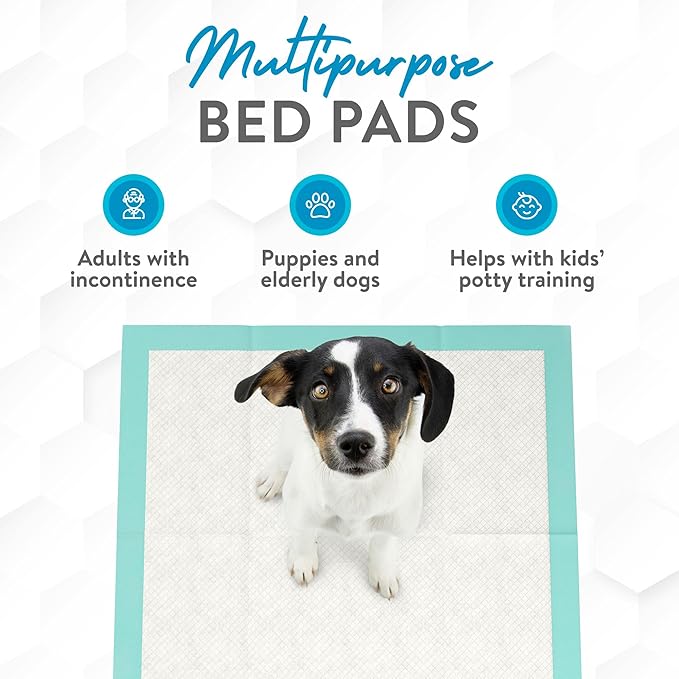 Inspire Extra Large Super Absorbent Disposable Bed Pads for Incontinence (36" X 36" Pack of 50) Ultra Thick and Absorbent Underpads Chux Adults, Puppies, Dogs Kids Furniture Protection-CubbioJoy