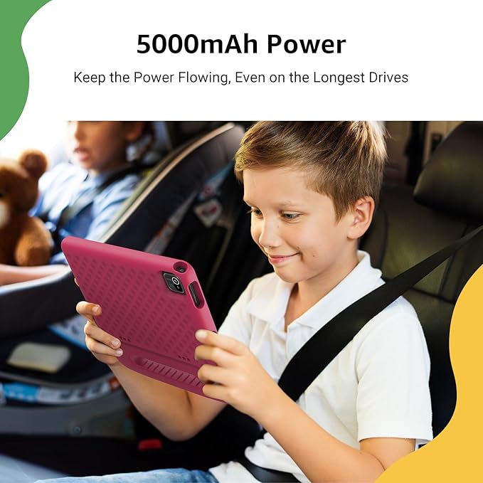 ApoloSign Kids Tablet 2025, 10.1 inch Tablet for Kids, Octa-core, 6 GB RAM, 64GB ROM Tablets for Toddlers with Parental Control, 8-hr Battery, Wi-Fi6, BT5.0, Droop-Proof Case (Pink)-CubbioJoy