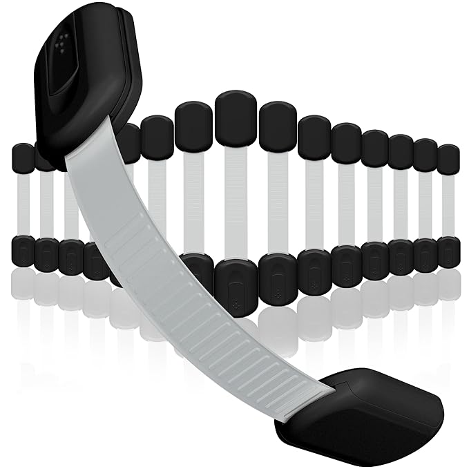 Baby Proofing Child Safety Locks (16 Pack) by Skyla Homes - The Safest, Quickest and Easiest 3M Adhesive Cabinet Latches, No Screws & Magnets, Multi-Purpose for Furniture, Kitchen, Ovens, Toilet Seats-CubbioJoy