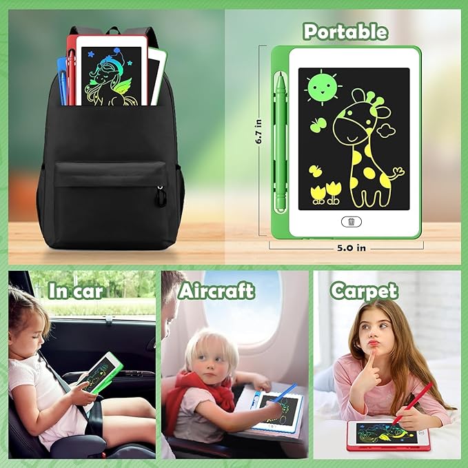 24 Pack LCD Writing Tablet for Kids, 6.5 Inch Colorful Doodle Board Drawing Tablet, Erasable Reusable Electronic Drawing Pads, Educational Learning Toys Birthday Gifts for Girls Boys Age 3 4 5 6 7 8-CubbioJoy