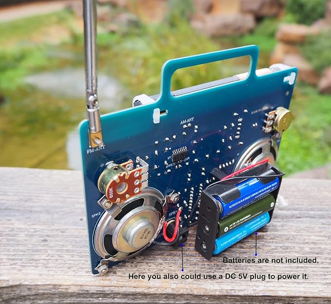 AM/FM Radio Kit | Soldering Project DIY Kit for Practicing Teaching Electronics | Stereo | Great STEM Project and Gift | Upgraded Version VT-16-CubbioJoy
