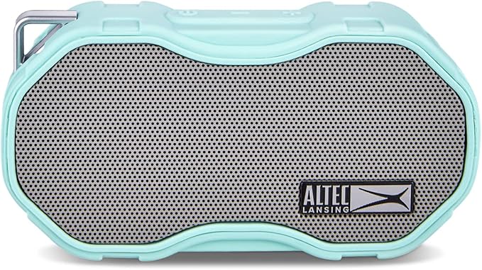 Altec Lansing Baby Boom XL - Waterproof Bluetooth Speaker, Wireless & Portable Speaker for Travel & Outdoor Use, Deep Bass & Loud Sound, 1 Pack, Mint-CubbioJoy