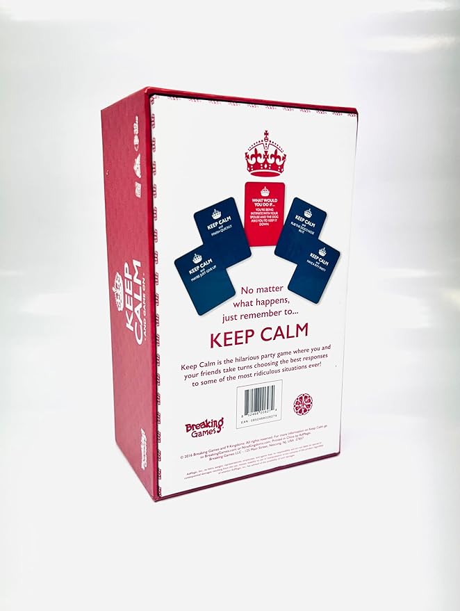 Keep Calm - Hilarious Party Game for Friends and Family - Ideal for Game Night - Ages 17+, 3-8 Players-CubbioJoy