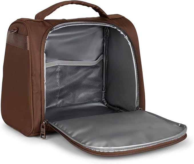 JuJuBe Insulated Bottle Bag, Breastmilk Storage Bag for Baby Bottles, Travel Insulated Lunch or Cooler with Handle, Waterproof Lining for Nursing, Milk, Food, Baby Formula, Snacks, Daycare, Espresso-CubbioJoy