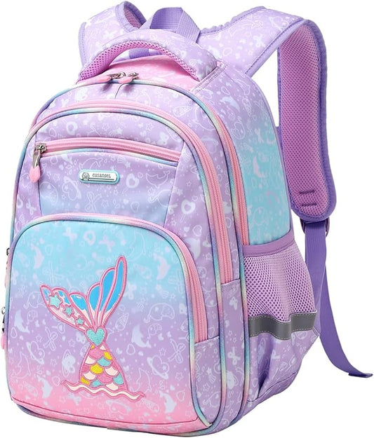 Cusangel Backpack for Girls Boys School Bookbags Kindergarten Elementary Lightweight Waterproof Multifunctional Large Capacity for Backpack (16 inch Fun Prints)-CubbioJoy
