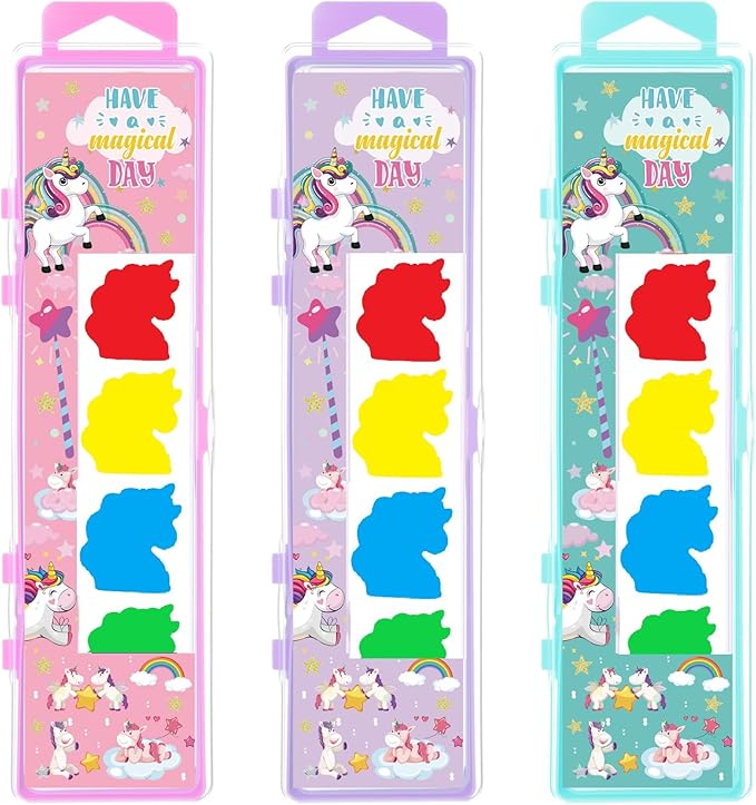 36 Pcs Unicorn Style Watercolor Painting Set 8 Washable Colors With Brush Watercolor Painting Set Gift Party Supplies Back To School Party Gift Exchange-CubbioJoy