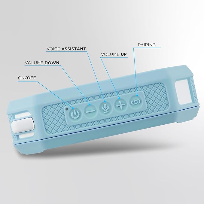 Altec Lansing Portable Bluetooth Speaker HYDRAMINI 2.0, IP67 Waterproof, Portable, 12h Playtime, Wireless Pairing, USB-C Quick Charge, Magnetic Bluetooth Speaker, Voice Assistant Integration-CubbioJoy