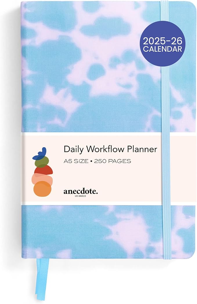 Anecdote 2026 Planner: A Monthly, Weekly & Daily Planner 2026 for Planning Your Success - A5 Size Hardcover Start Anytime and Achieve your Goals - Tie Dye-CubbioJoy