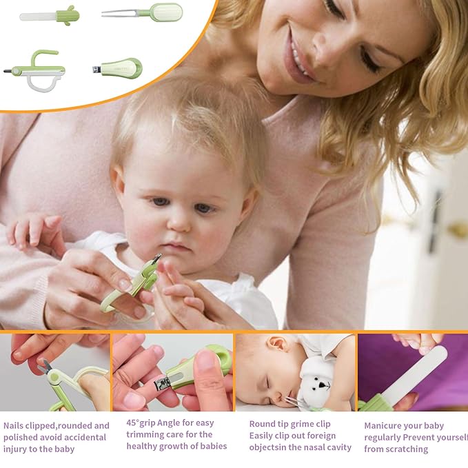 Baby Gifts Gender Neutral 10 Packs Baby Essentials Baby Shower Gifts Newborn Essentials Must Haves - Baby Brush and Comb Set Soft Security Blanket Baby Nail Clippers Greeting Cards Practical and Cute-CubbioJoy