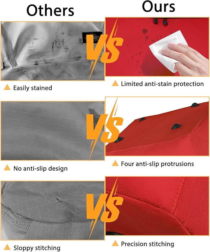 Car Seat Travel Bag for Airplane,Infant Seat Travel Bag with Shoulder Strap,Padded Car Seats Backpack with Reflective Stripes,Large Carseat Carrier Bag Travel Car Seat Cover, Red-CubbioJoy