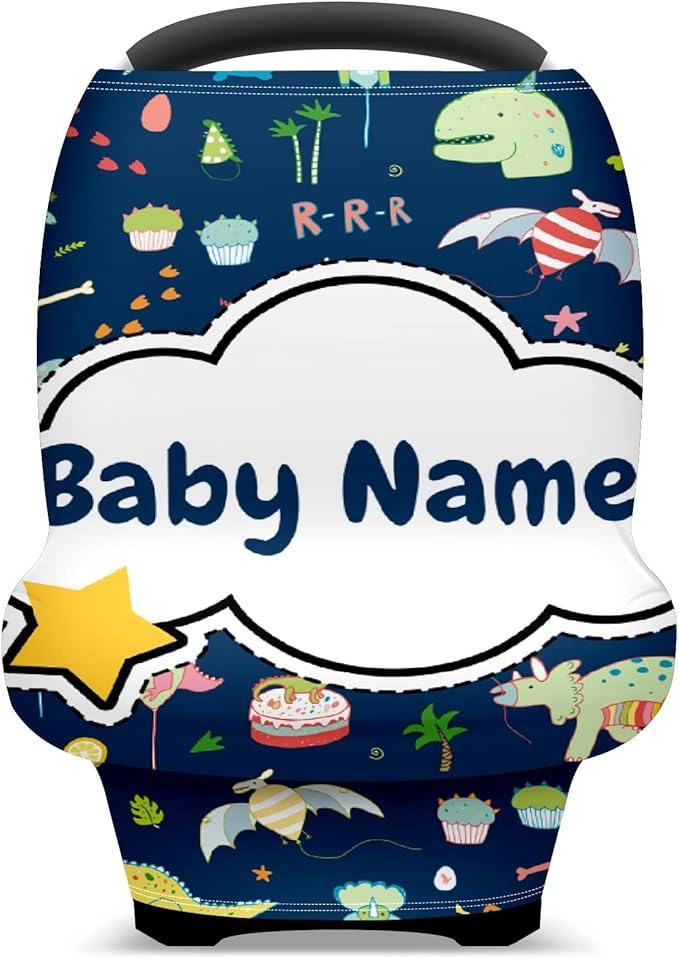 Baby Car Seat Stroller Cover Nursing Cover New Mom Breastfeeding Scarf Soft Stretchy Infant Carrier Cover Car Canopy Coverage-CubbioJoy