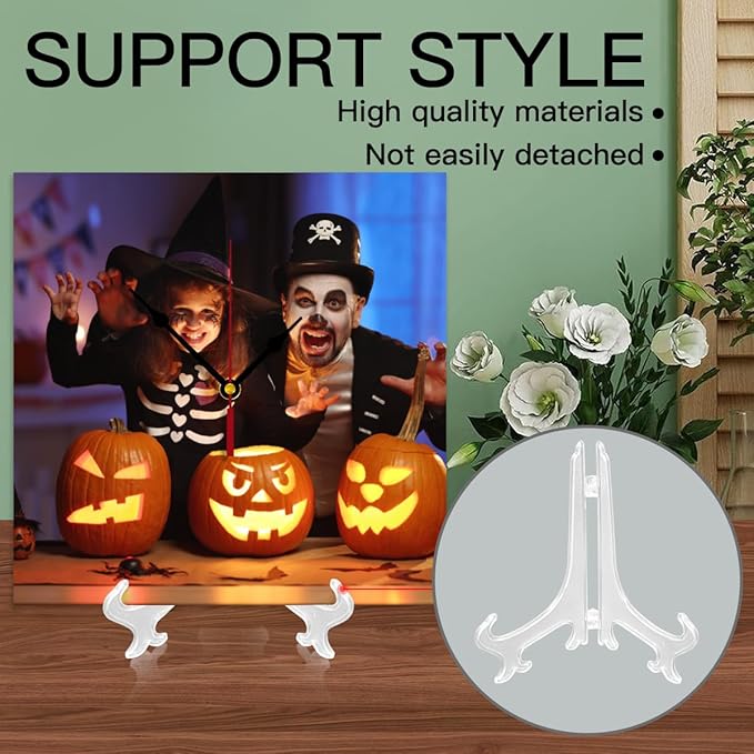 Custom Clocks for Walls Personalized Picture Hanging Time Clocks Silent Non Ticking Round Decoration for Kitchen Wedding Friend Family Lover-CubbioJoy