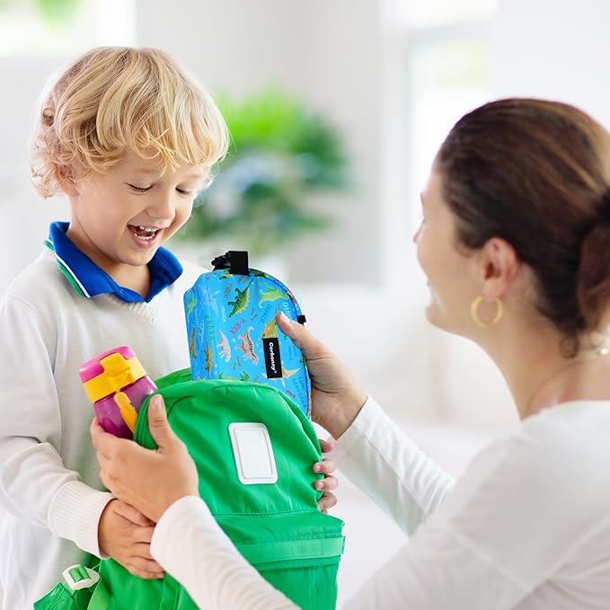 Blue Planet Dinosaur Freezable Cooler Bag - Mini Insulated Lunch Bag for Kids/Adults, Fit for Yogurt, Suit for 3+-CubbioJoy