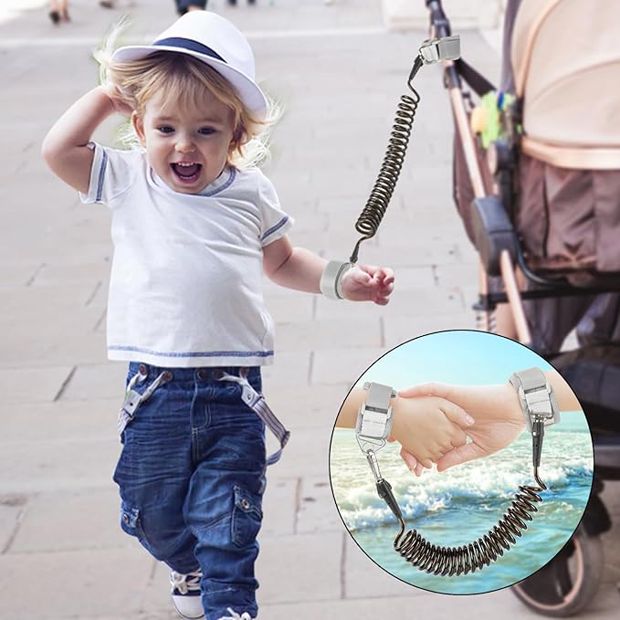 Accmor Toddler Backpack Harness with Leash, Cute Baby Backpacks with Anti Lost Wrist Link, Mini Kids Backpack Tether Walking Harness for Travel Outdoor, Black Excavator Backpack Tether for Boys Girls-CubbioJoy